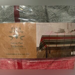 Bee & Willow Plaid Holiday Tablecloth